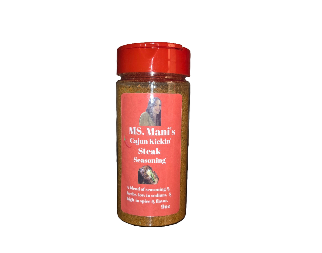 Ms. Mani's Cajun Kickin Steak Seasoning